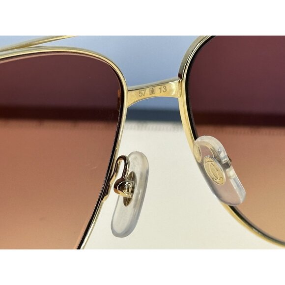 Cartier Gold Pilot Sunglasses CT0298S-003 Cat.2 140-57-13 (K) - Picture 12 of 16